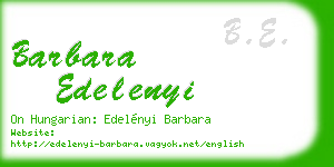 barbara edelenyi business card